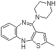 structure of CAS# 161696-76-0, 2-Methyl-4-(1-piperazinyl)-10H-thienol[2,3-b][1,5]benzodiazepine