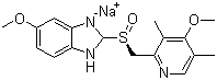 Esomeprazole sodium molecular structure (CAS 161796-78-7)