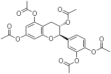 Catechin pentaacetate molecular structure (CAS 16198-01-9)