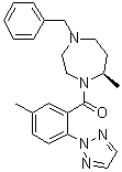 [(7R)-Hexahydro-7-methyl-4-(phenylmethyl)-1H-1,4-diazepin-1-yl][5-methyl-2-(2H-1,2,3-triazol-2-yl)phenyl]methanone molecular structure (CAS 1620097-07-5)