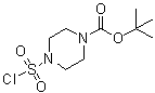 4-(氯磺酰基)-1-哌嗪羧酸叔丁酯分子结构 (CAS 162046-65-3)
