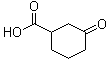 3-氧代-1-环己烷羧酸分子结构 (CAS 16205-98-4)