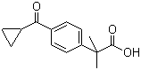 4-(Cyclopropylcarbonyl)-alpha,alpha-dimethylbenzeneacetic acid molecular structure (CAS 162096-54-0)