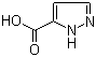 structure of CAS# 1621-91-6, 5-Pyrazolecarboxylic acid;Pyrazole-3-carboxylic acid