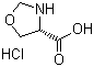结构式 CAS# 162285-30-5, 4-恶唑啉甲酸盐酸盐; 4-恶唑烷甲酸盐酸盐