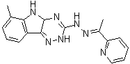 1-(2-吡啶基)乙酮 2-(4a,5-二氢-6-甲基-2H-1,2,4-三嗪并[5,6-b]吲哚-3-基)腙分子结构 (CAS 1622945-04-3)
