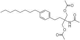 结构式 CAS# 162358-09-0, N-(1,1-双[(乙酰氧基)甲基]-3-(4-辛基苯基)丙基)乙酰胺