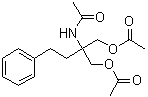N-[1,1-Bis[(acetyloxy)methyl]-3-phenylpropyl]acetamide molecular structure (CAS 162359-95-7)