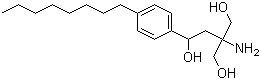 3-Amino-3-(hydroxymethyl)-1-(4-octylphenyl)-1,4-butanediol molecular structure (CAS 162361-49-1)