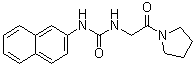 N-2-Naphthalenyl-N'-[2-oxo-2-(1-pyrrolidinyl)ethyl]urea molecular structure (CAS 1624117-53-8)