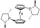 1,1'-Bis[(2S,5S)-2,5-dimethyl-1-phospholanyl]ferrocene molecular structure (CAS 162412-87-5)