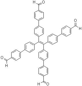 结构式 CAS# 1624970-54-2, 4',4''',4''''',4'''''''-(1,2-乙烯二基亚基)四[1,1'-联苯]-4-甲醛