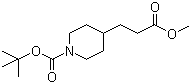 Methyl N-Boc-4-piperidinepropionate molecular structure (CAS 162504-75-8)