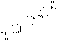 1,4-双(4-硝基苯基)哌嗪分子结构 (CAS 16264-05-4)