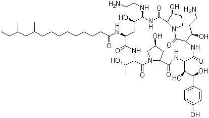 Caspofungin molecular structure (CAS 162808-62-0)