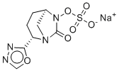 Sodium ({[(2S,5R)-2-(1,3,4-oxadiazol-2-yl)-7-oxo-1,6-diazabicyclo[3.2.1]oct-6-yl]oxy}sulfonyl)oxidanide molecular structure (CAS 1628207-16-8)