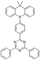 10-(4-(4,6-Diphenyl-1,3,5-triazin-2-yl)phenyl)-9,9-dimethyl-9,10-dihydroacridine molecular structure (CAS 1628752-98-6)