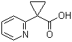 1-(Pyridin-2-yl)cyclopropanecarboxylic acid molecular structure (CAS 162960-26-1)
