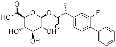 R-氟比洛芬葡糖苷酸分子结构 (CAS 162992-67-8)
