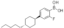 [2-Fluoro-4-(trans-4-pentylcyclohexyl)phenyl]boronic acid molecular structure (CAS 163006-96-0)