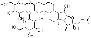 Anemarrhenasaponin I molecular structure (CAS 163047-21-0)