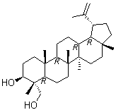 (3beta,4alpha)-羽扇-20(29)-烯-3,23-二醇分子结构 (CAS 163060-07-9)