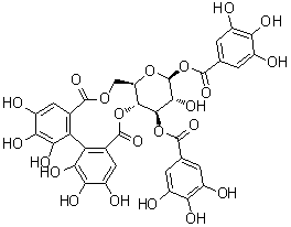 1,3-Di-O-galloyl-4,6-hexahydroxydiphenoyl-beta-4C1-glucopyranose molecular structure (CAS 1630724-71-8)
