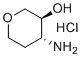 (3S,4R)-4-aminooxan-3-ol hydrochloride molecular structure (CAS 1630815-44-9)