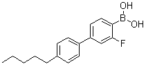 [3-Fluoro-4'-pentylbiphenyl-4-yl]boronic acid molecular structure (CAS 163129-14-4)