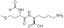 N2-(N-Formyl-L-methionyl)-L-lysine molecular structure (CAS 163129-51-9)