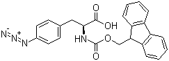 structure of CAS# 163217-43-4, Fmoc-L-4-azidophenylalanine;Fmoc-L-4-azidophe