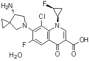 Sitafloxacin hydrate molecular structure (CAS 163253-37-0)