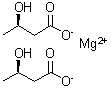 (R)-3-Hydroxybutanoic acid magnesium salt (2:1) molecular structure (CAS 163452-00-4)