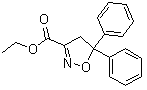 4,5-Dihydro-5,5-diphenyl-3-isoxazolecarboxylic acid ethyl ester molecular structure (CAS 163520-33-0)