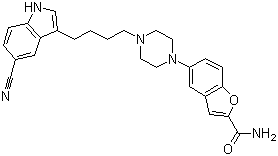 Vilazodone molecular structure (CAS 163521-12-8)