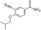 3-Cyano-4-isobutyloxythiobenzamide molecular structure (CAS 163597-57-7)