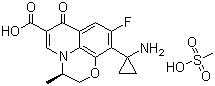 Pazufloxacin mesilate molecular structure (CAS 163680-77-1)