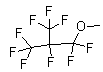 结构式 CAS# 163702-08-7, 1,1,2,3,3,3-六氟-1-甲氧基-2-(三氟甲基)丙烷