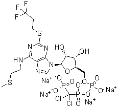 structure of CAS# 163706-36-3, Cangrelor tetrasodium;AR-C 69931MX