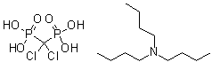 (Dichloromethylene)bis[phosphonic acid] mono(tributylamine) salt molecular structure (CAS 163706-61-4)