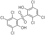 结构式 CAS# 1638-41-1, 2,2'-磺酰基双(3,4,6-三氯苯酚)