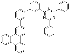 2,4-二苯基-6-[3'-(2-苯并菲基)[1,1'-联苯]-3-基]-1,3,5-三嗪分子结构 (CAS 1638271-85-8)