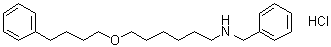 [6-(4-Phenylbutoxy)hexyl]benzylamine hydrochloride molecular structure (CAS 163923-18-0)