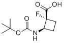 (1R,2R)-2-{[(tert-butoxy)carbonyl]amino}-1-fluorocyclobutane-1-carboxylic acid molecular structure (CAS 1639454-84-4)