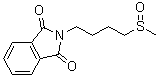 2-[4-(Methylsulfinyl)butyl]-1H-isoindole-1,3(2H)-dione molecular structure (CAS 163956-72-7)
