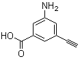 3-Amino-5-ethynylbenzoic acid molecular structure (CAS 1639866-72-0)