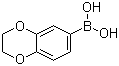 苯并-1,4-二氧六环-6-硼酸分子结构 (CAS 164014-95-3)