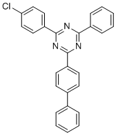 2-(Biphenyl-4-yl)-4-(4-chlorophenyl)-6-phenyl-1,3,5-triazine molecular structure (CAS 1642330-72-0)