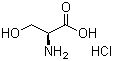 L-丝氨酸盐酸盐分子结构 (CAS 16428-75-4)