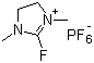 2-Fluoro-1,3-dimethylimidazolidinium hexafluorophosphate molecular structure (CAS 164298-27-5)